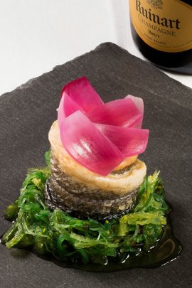 involtini di pesce champagne ristorante la plancia milano dettaglio